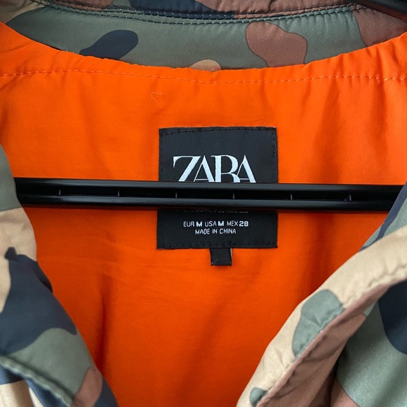 Zara cropped camo bomber jacket - Picture 4 of 4